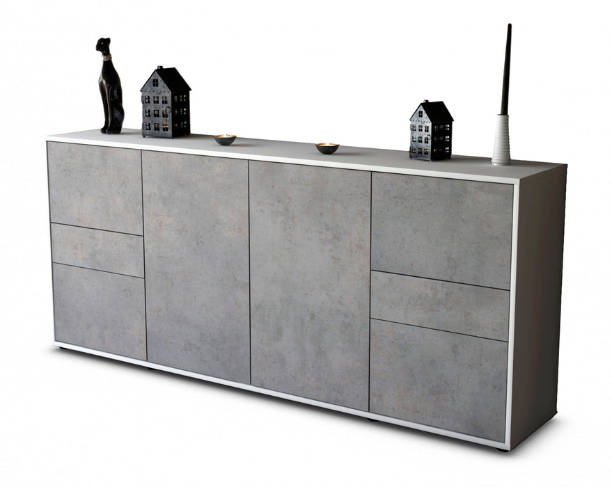 Sideboard Gemma, Beton (180x79x35cm)