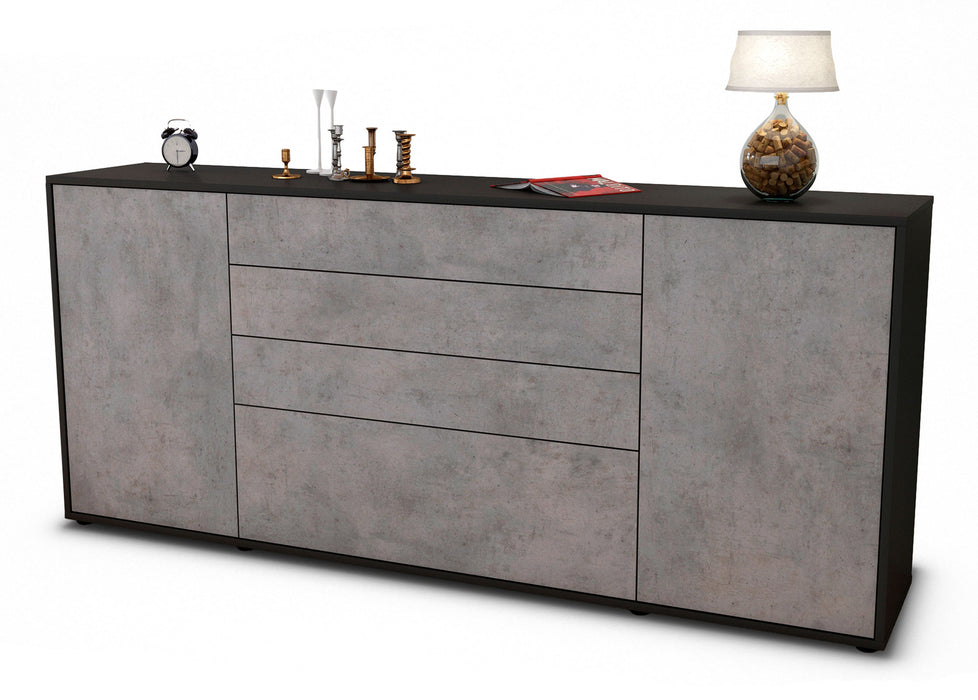 Sideboard Eleni, Beton (180x79x35cm)