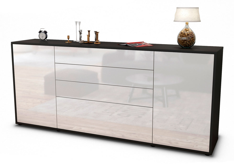 Sideboard Eleni, Weiß (180x79x35cm)