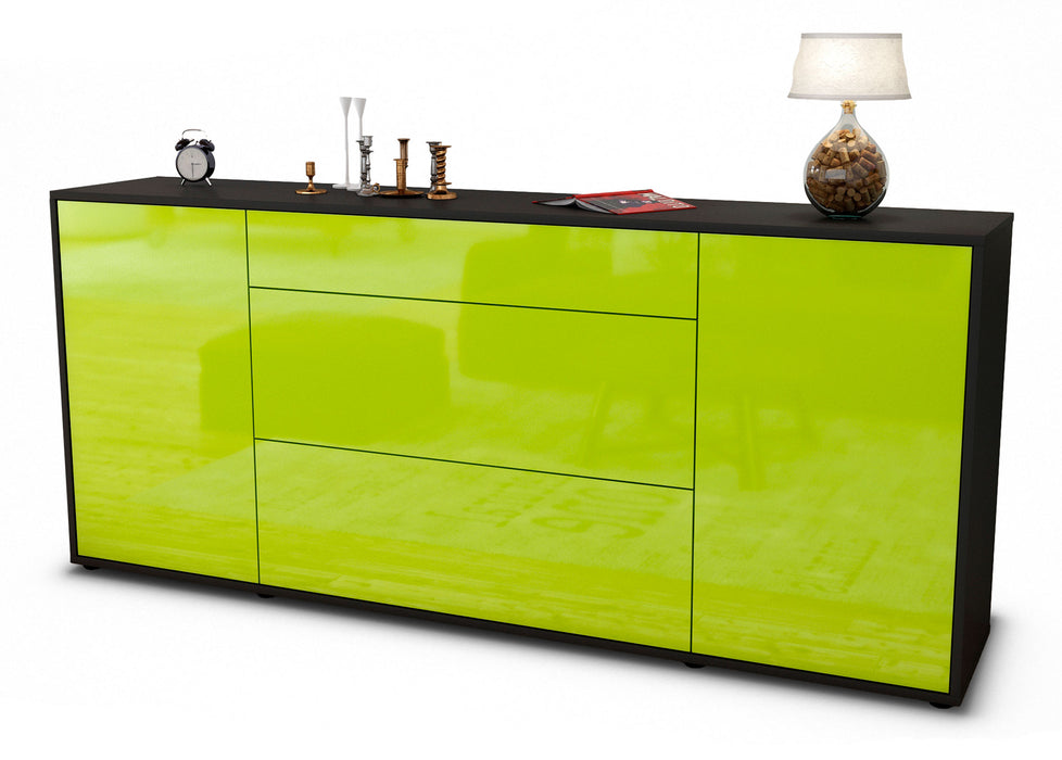 Sideboard Eleonora, Grün (180x79x35cm)