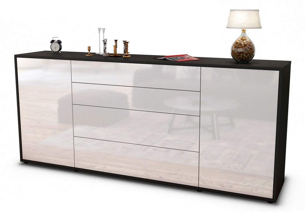 Sideboard Elettra, Weiß (180x79x35cm)