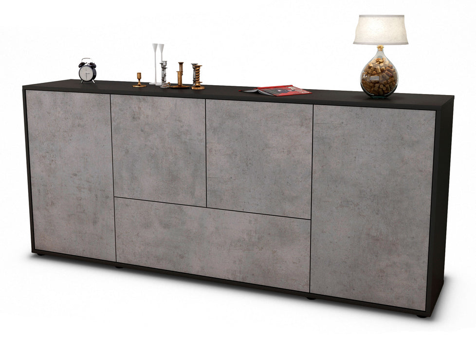 Sideboard Eli, Beton (180x79x35cm)