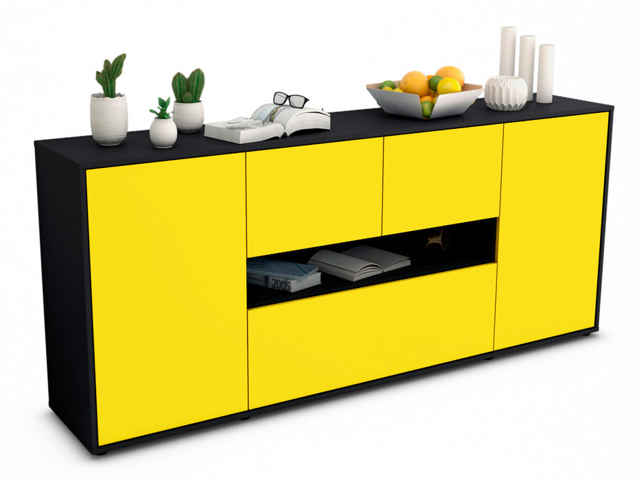 Sideboard Elisabetta, Gelb (180x79x35cm)