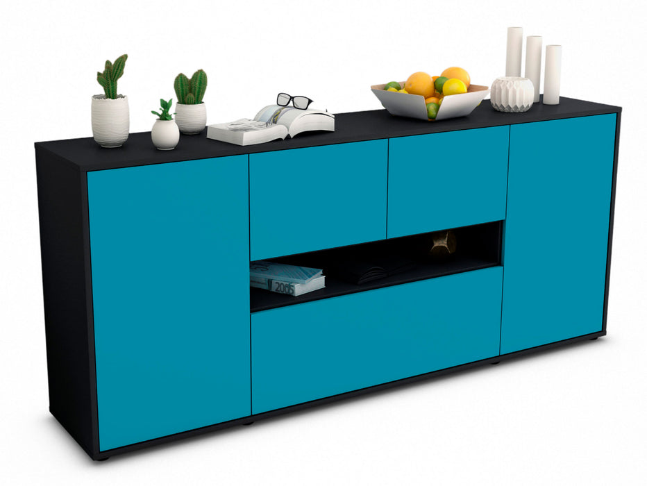 Sideboard Elisabetta, Türkis (180x79x35cm)