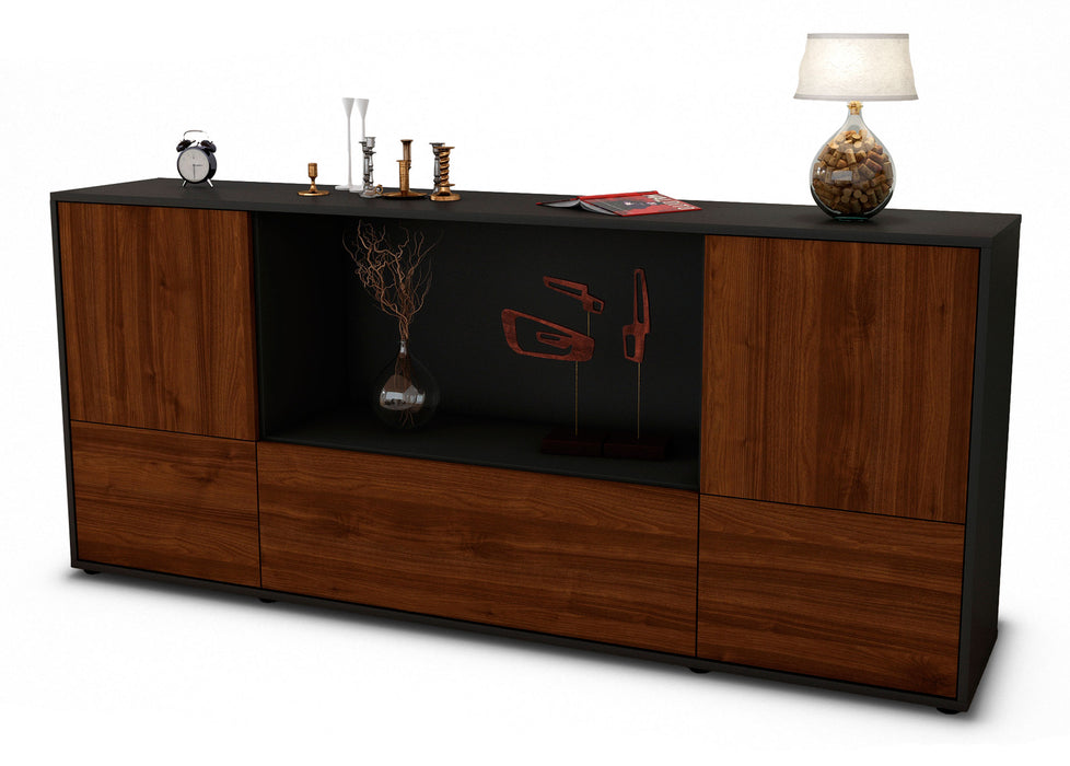 Sideboard Elvezia, Walnuss (180x79x35cm)