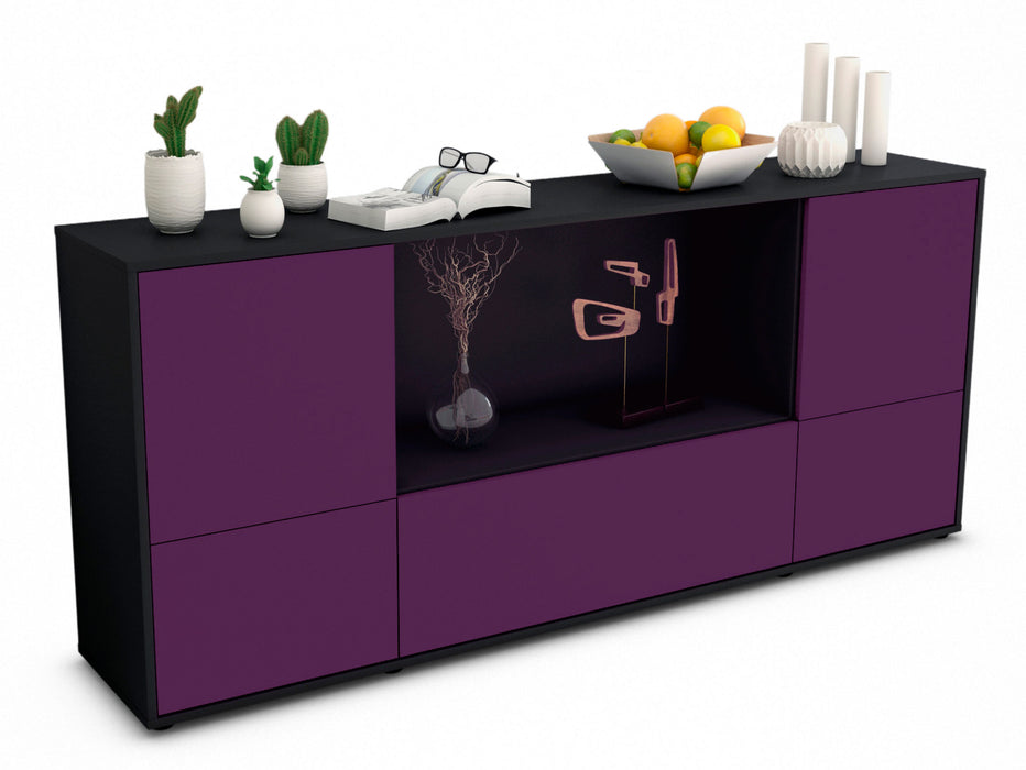 Sideboard Elvezia, Lila (180x79x35cm)