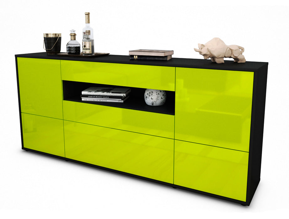 Sideboard Elvira, Grün (180x79x35cm)