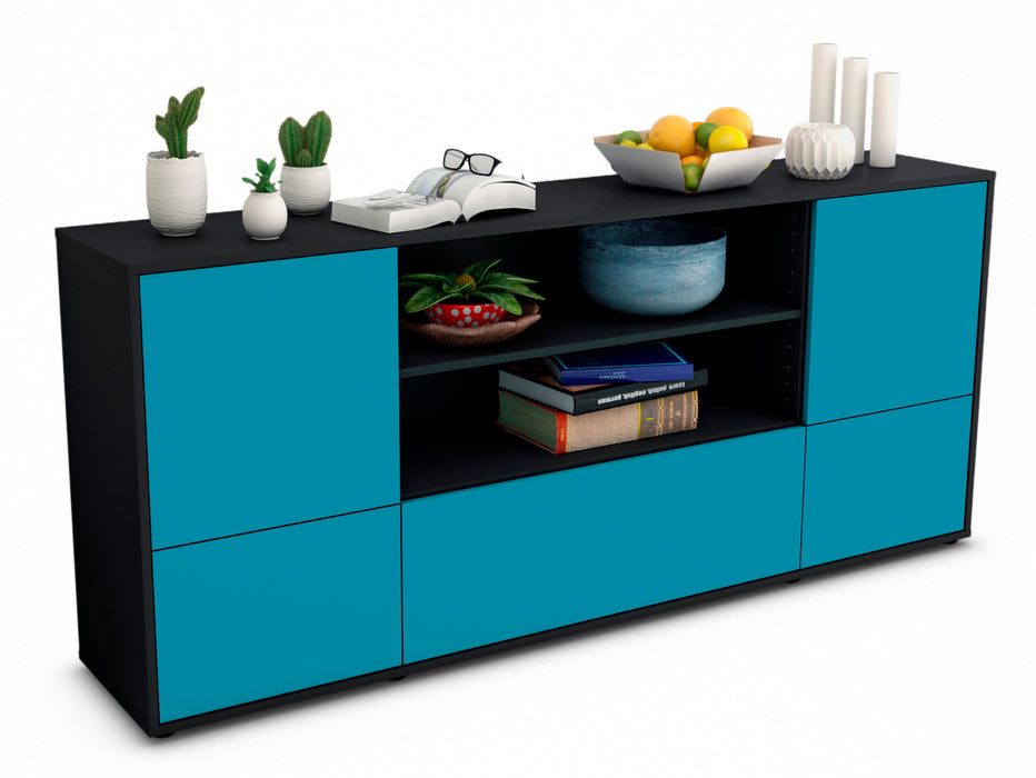 Sideboard Emanuela, Türkis (180x79x35cm)