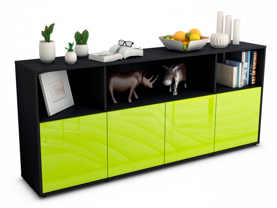 Sideboard Enrica, Grün (180x79x35cm)