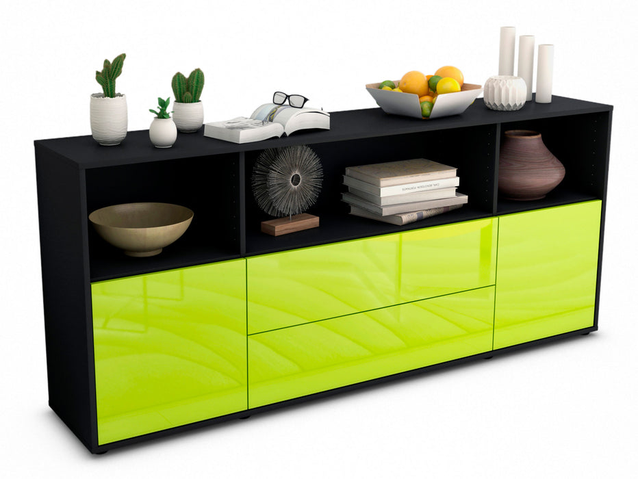 Sideboard Enza, Grün (180x79x35cm)