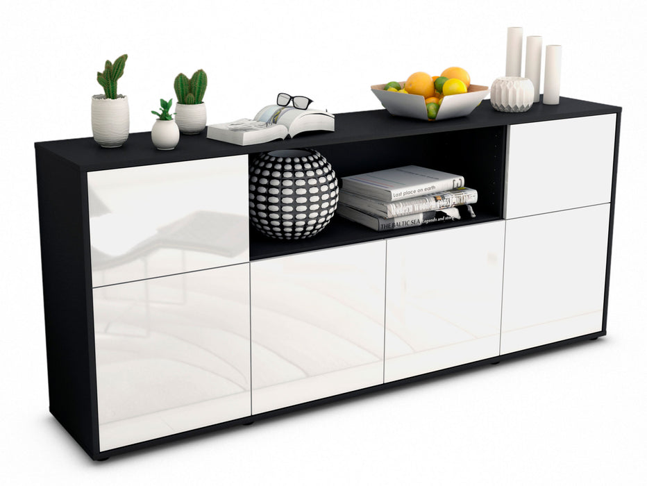 Sideboard Ermentrude, Weiß (180x79x35cm)