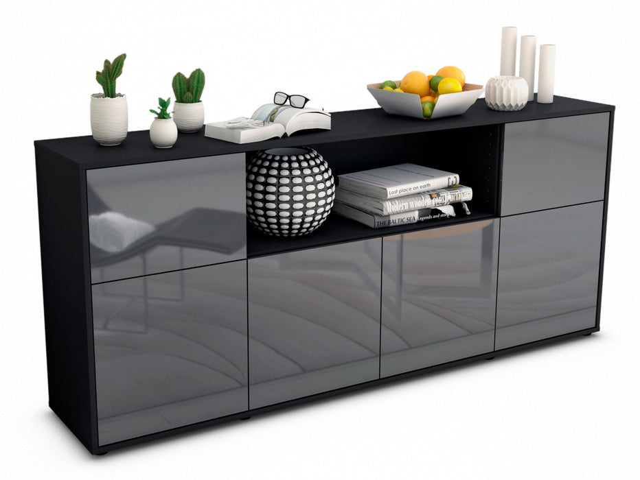 Sideboard Ermentrude, Grau (180x79x35cm)