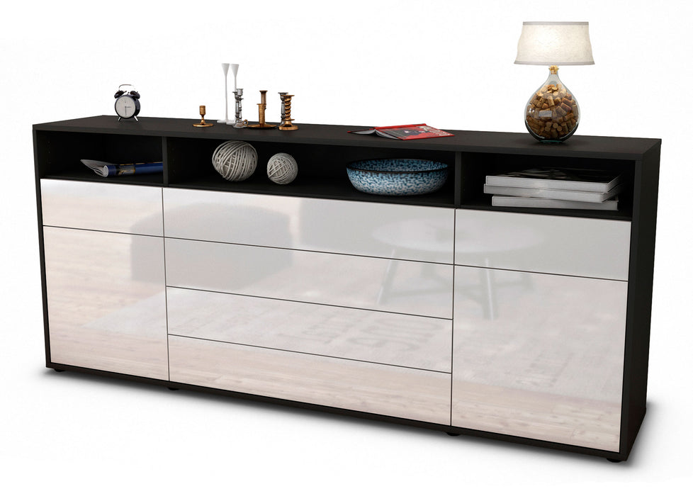 Sideboard Evelina, Weiß (180x79x35cm)