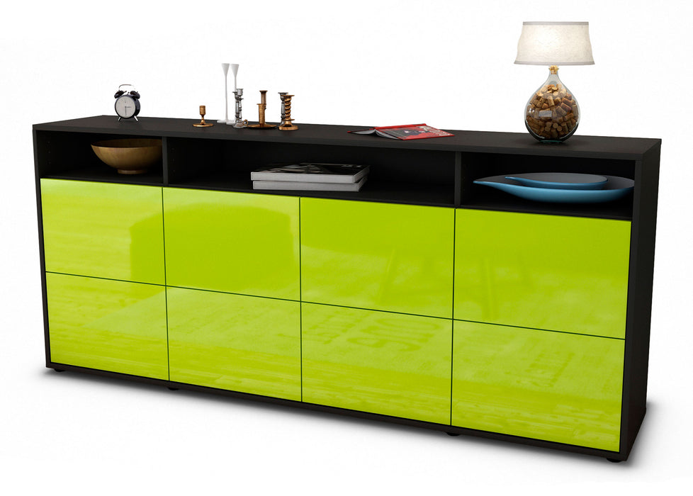 Sideboard Evita, Grün (180x79x35cm)