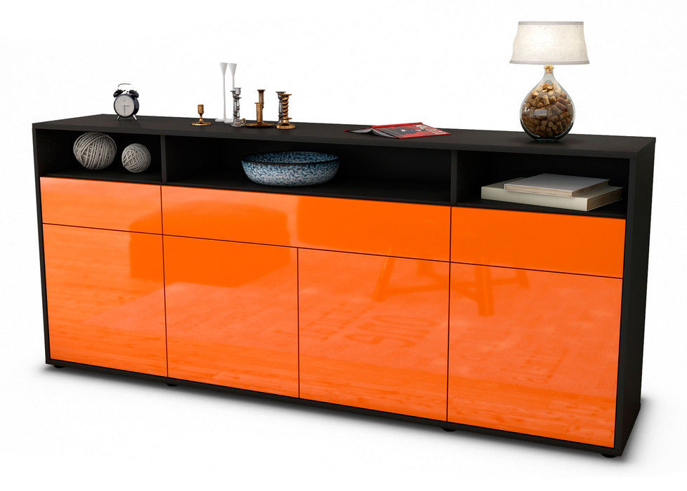 Sideboard Ezia, Orange (180x79x35cm)