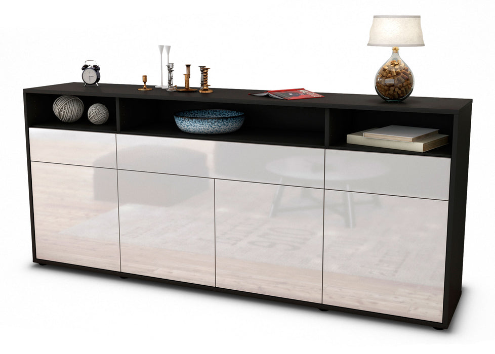 Sideboard Ezia, Weiß (180x79x35cm)