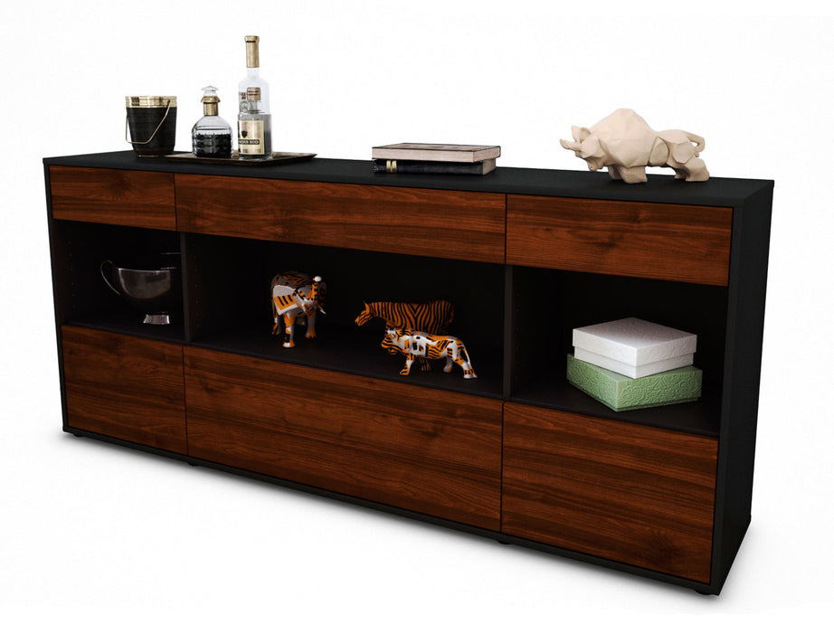 Sideboard Fabiana, Walnuss (180x79x35cm)