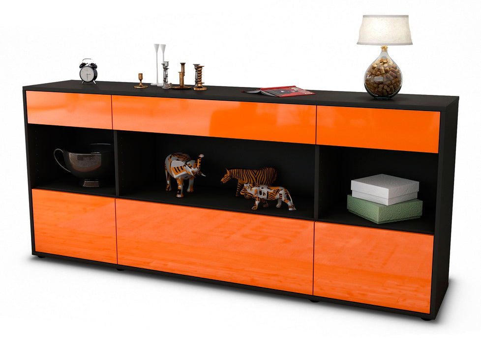 Sideboard Fabiana, Orange (180x79x35cm)