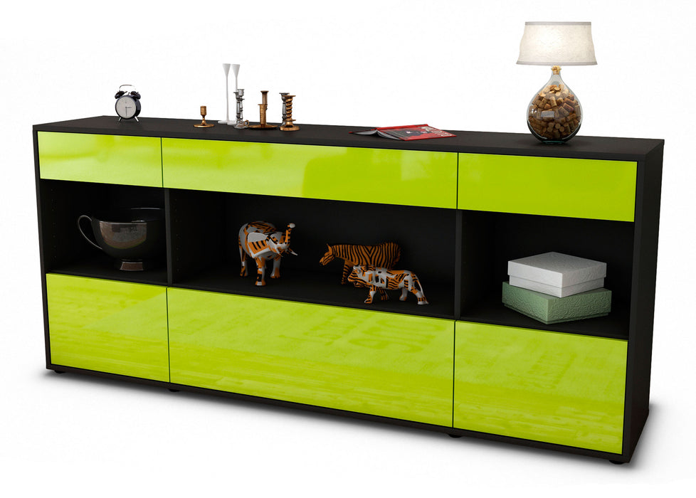 Sideboard Fabiana, Grün (180x79x35cm)