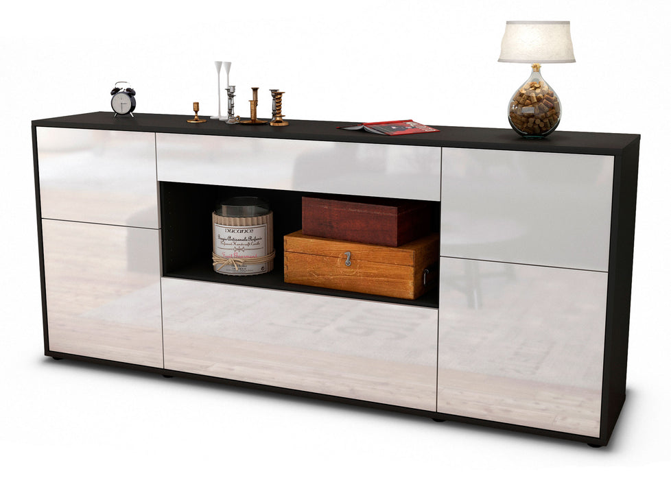 Sideboard Fabiola, Weiß (180x79x35cm)