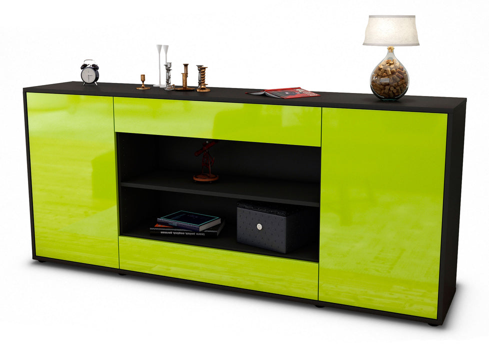 Sideboard Feli, Grün (180x79x35cm)