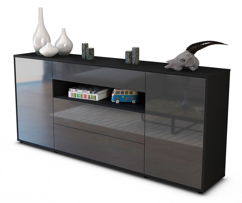 Sideboard Filippa, Grau (180x79x35cm)