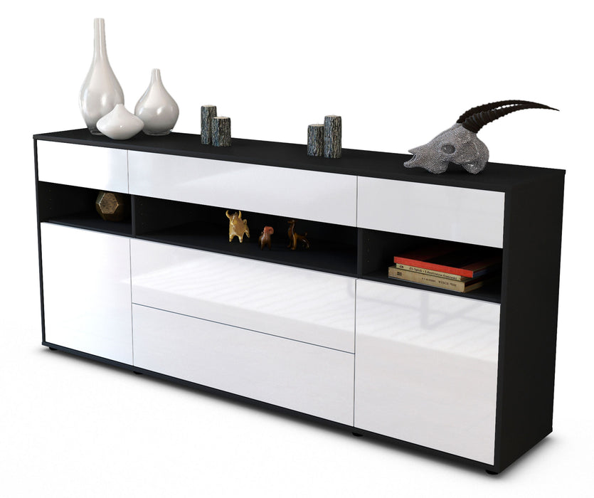 Sideboard Floria, Weiß (180x79x35cm)