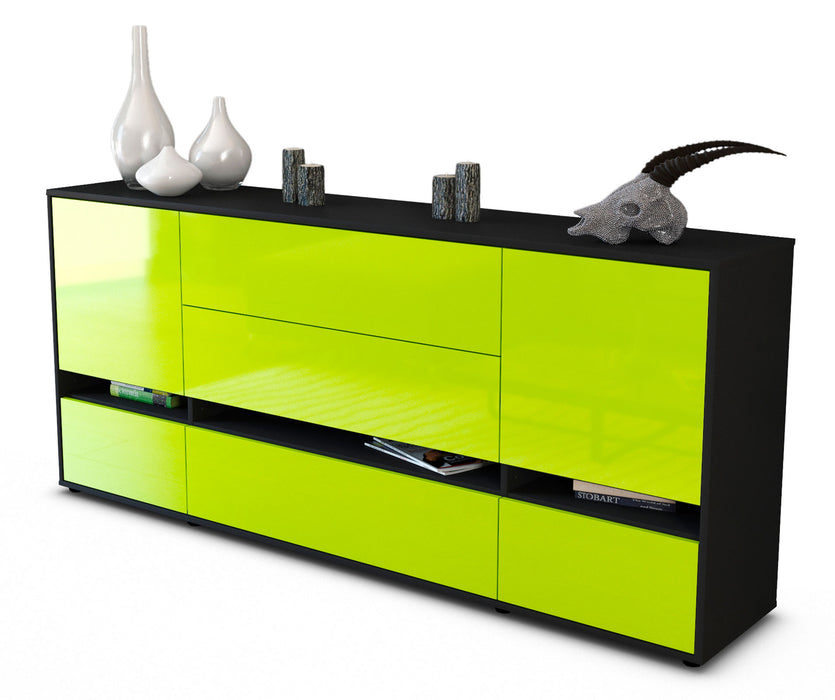 Sideboard Floriana, Grün (180x79x35cm)