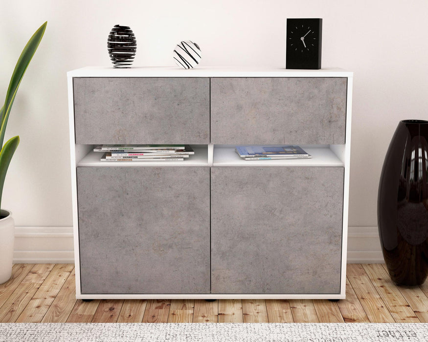 Sideboard Brunilde, Beton (92x79x35cm)