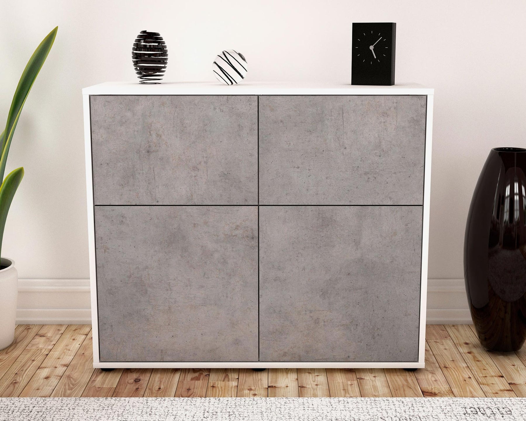 Sideboard Calliope, Beton (92x79x35cm)