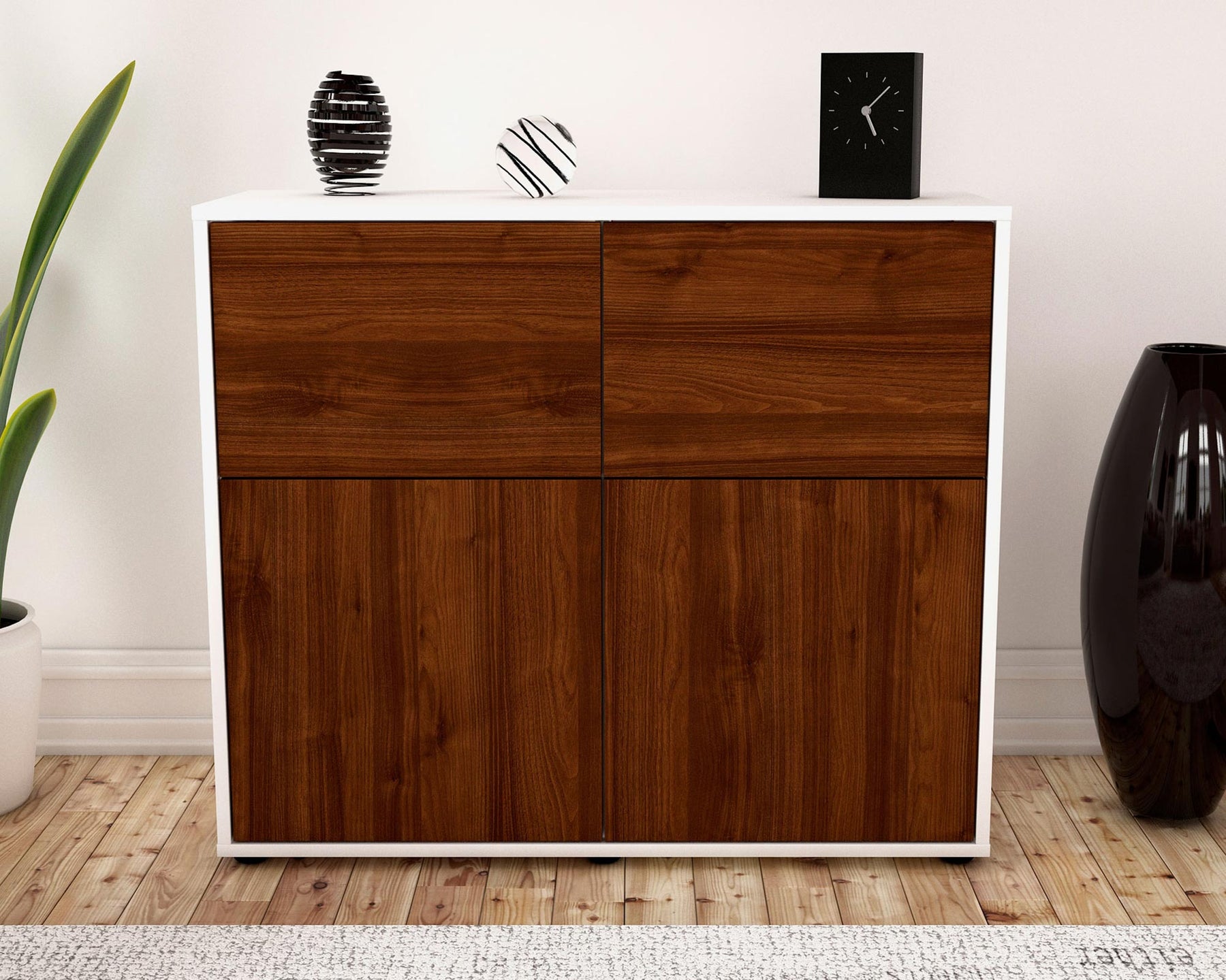 Sideboard Calliope, Walnuss (92x79x35cm)