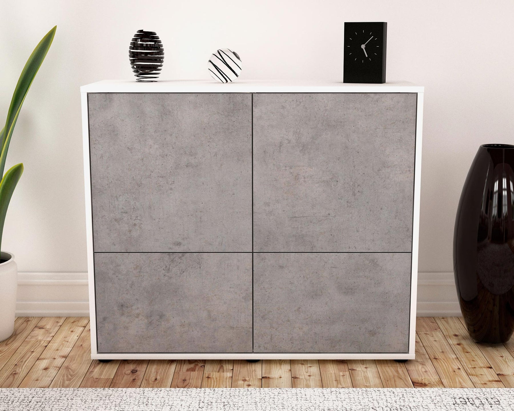 Sideboard Cara, Beton (92x79x35cm)