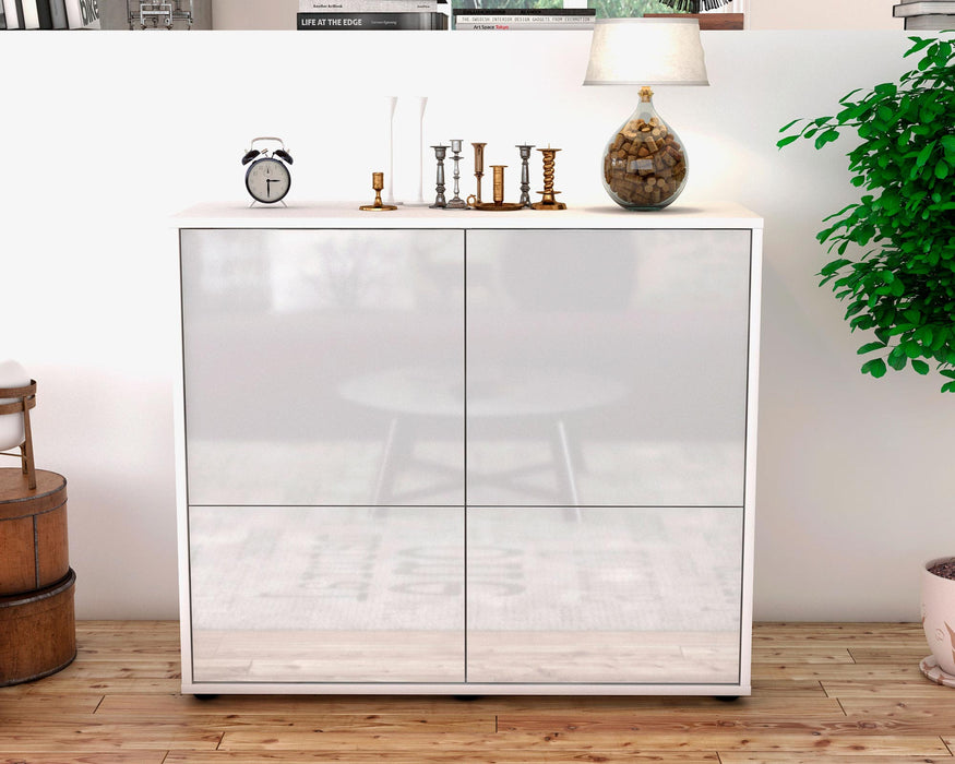 Sideboard Cara, Weiß (92x79x35cm)