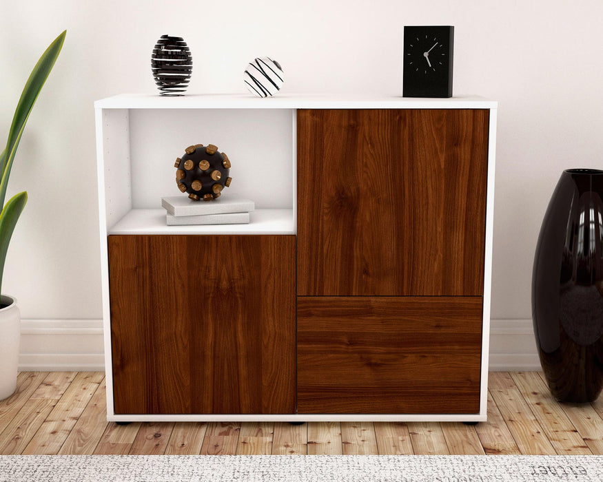 Sideboard Carina, Walnuss (92x79x35cm)