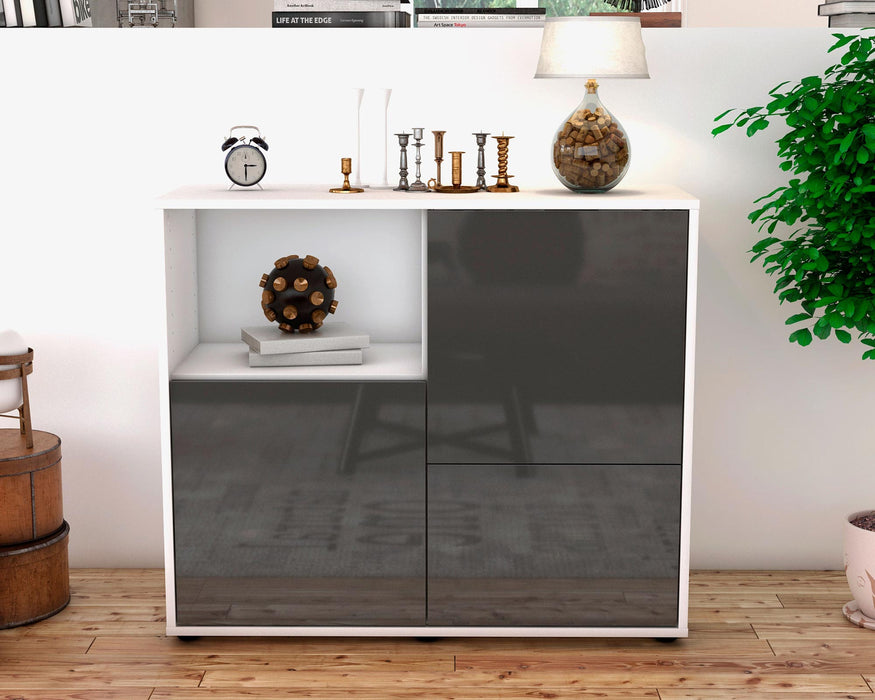 Sideboard Carina, Grau (92x79x35cm)