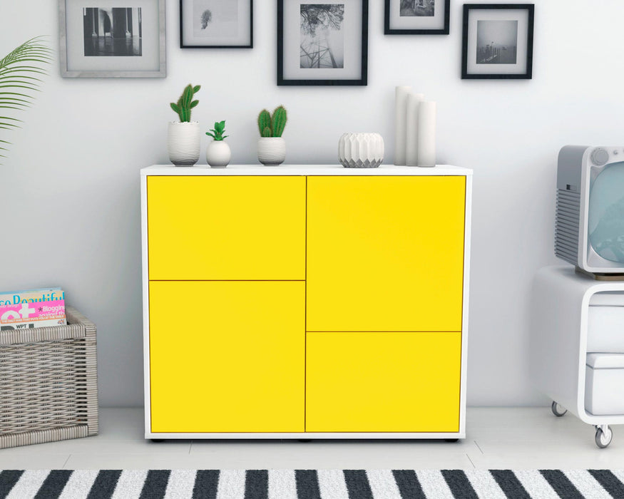 Sideboard Carla, Gelb (92x79x35cm)