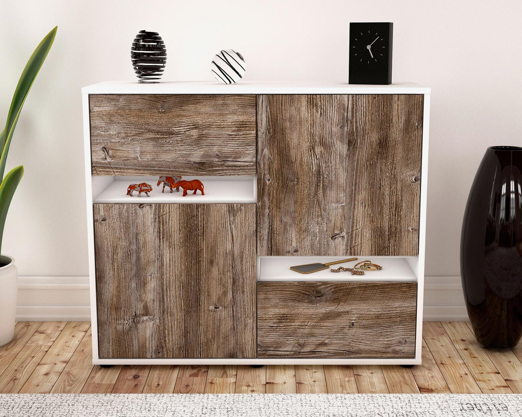 Sideboard Carlotta, Treibholz (92x79x35cm)