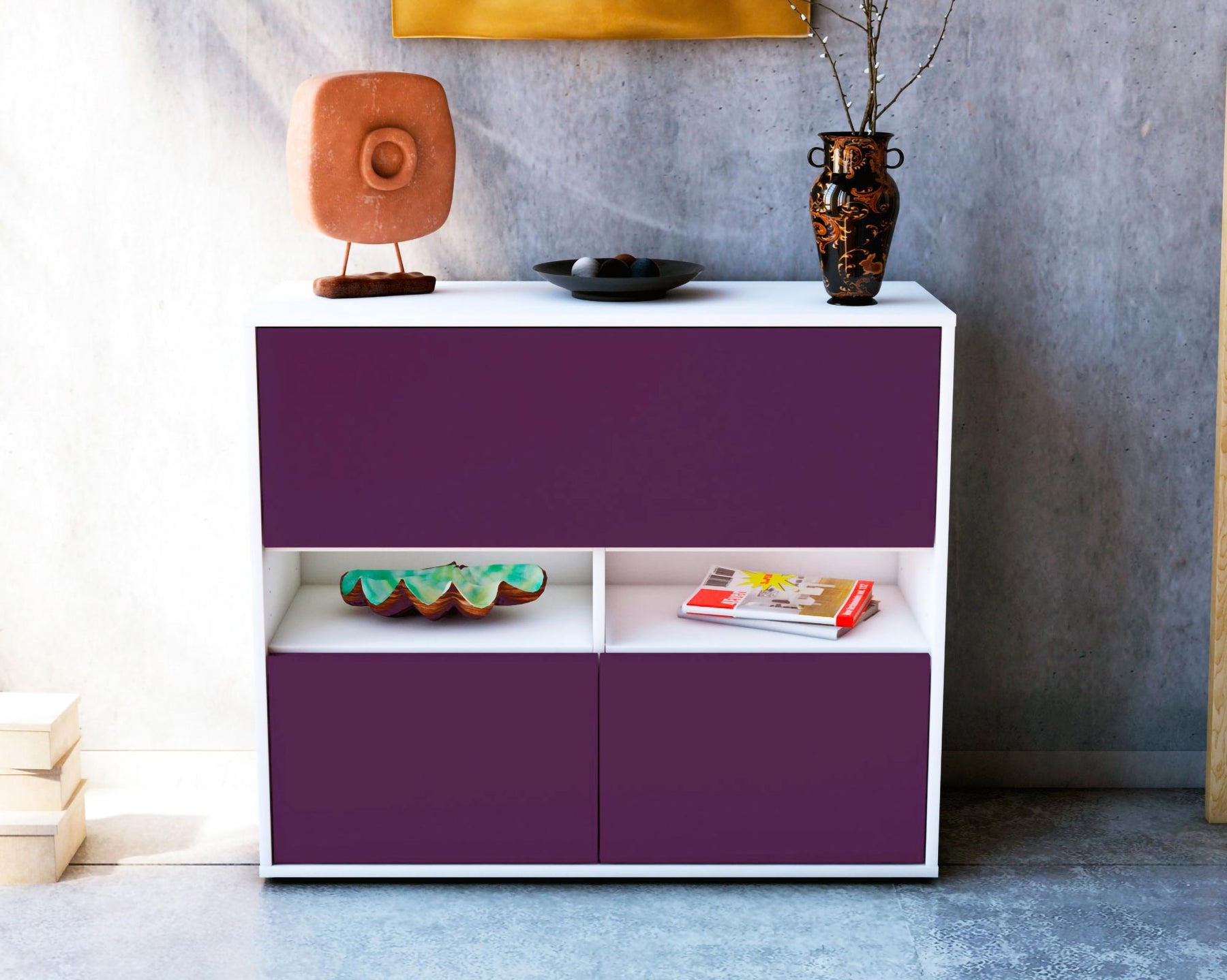 Sideboard Cassandra, Lila (92x79x35cm)