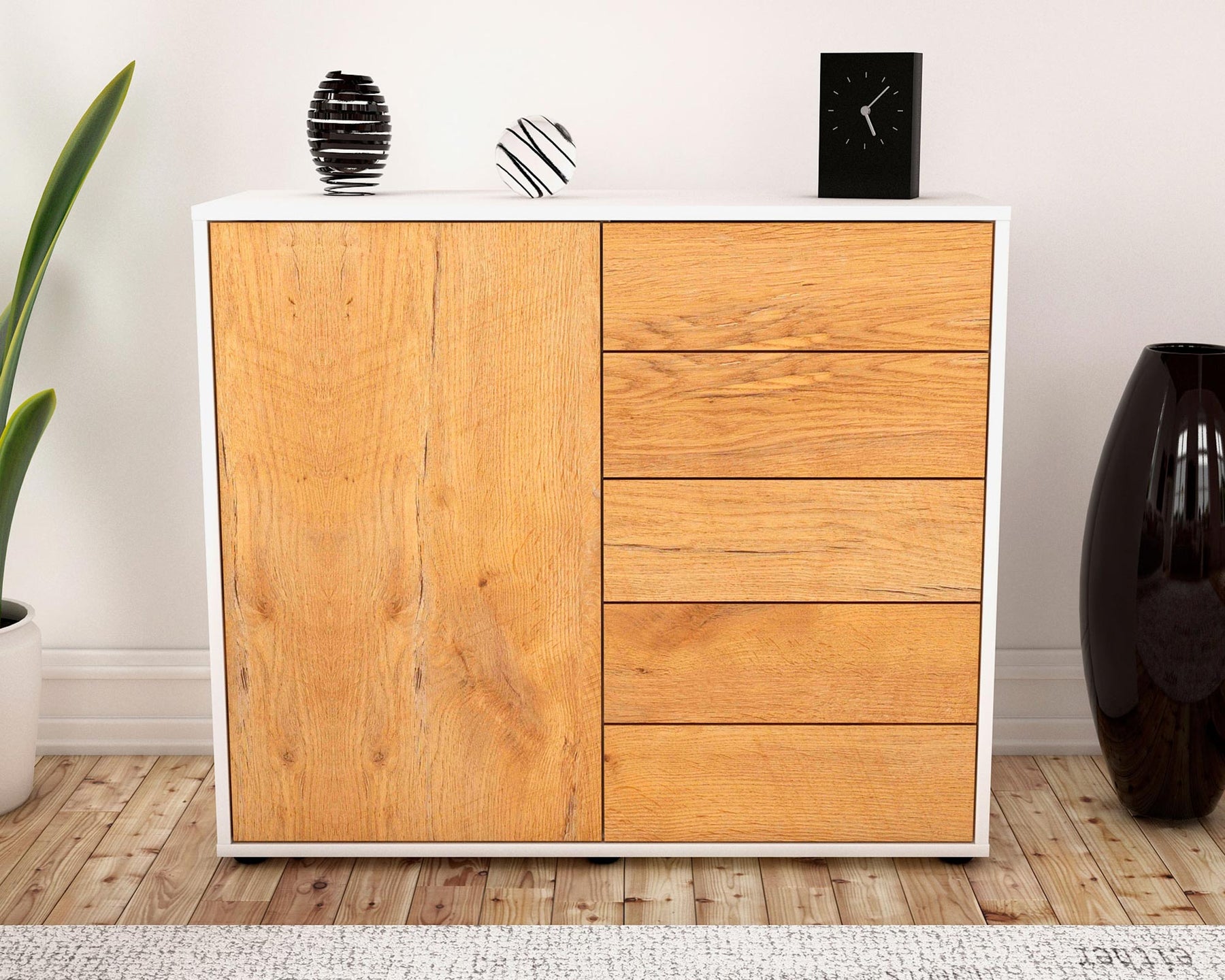 Sideboard Cecilia, Eiche (92x79x35cm)