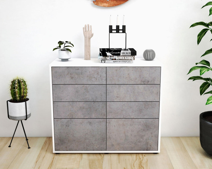 Sideboard Celeste, Beton (92x79x35cm)