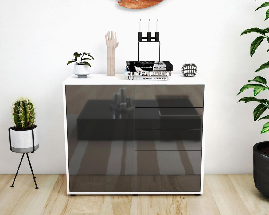 Sideboard Celestina, Grau (92x79x35cm)