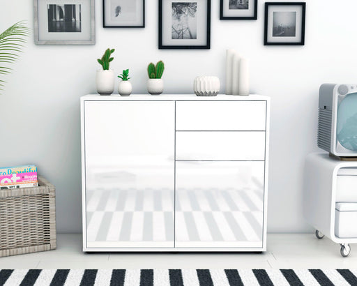 Sideboard Chantal, Weiß (92x79x35cm)