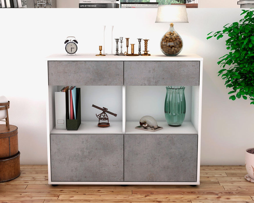 Sideboard Christina, Beton (92x79x35cm)