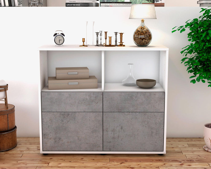 Sideboard Christine, Beton (92x79x35cm)