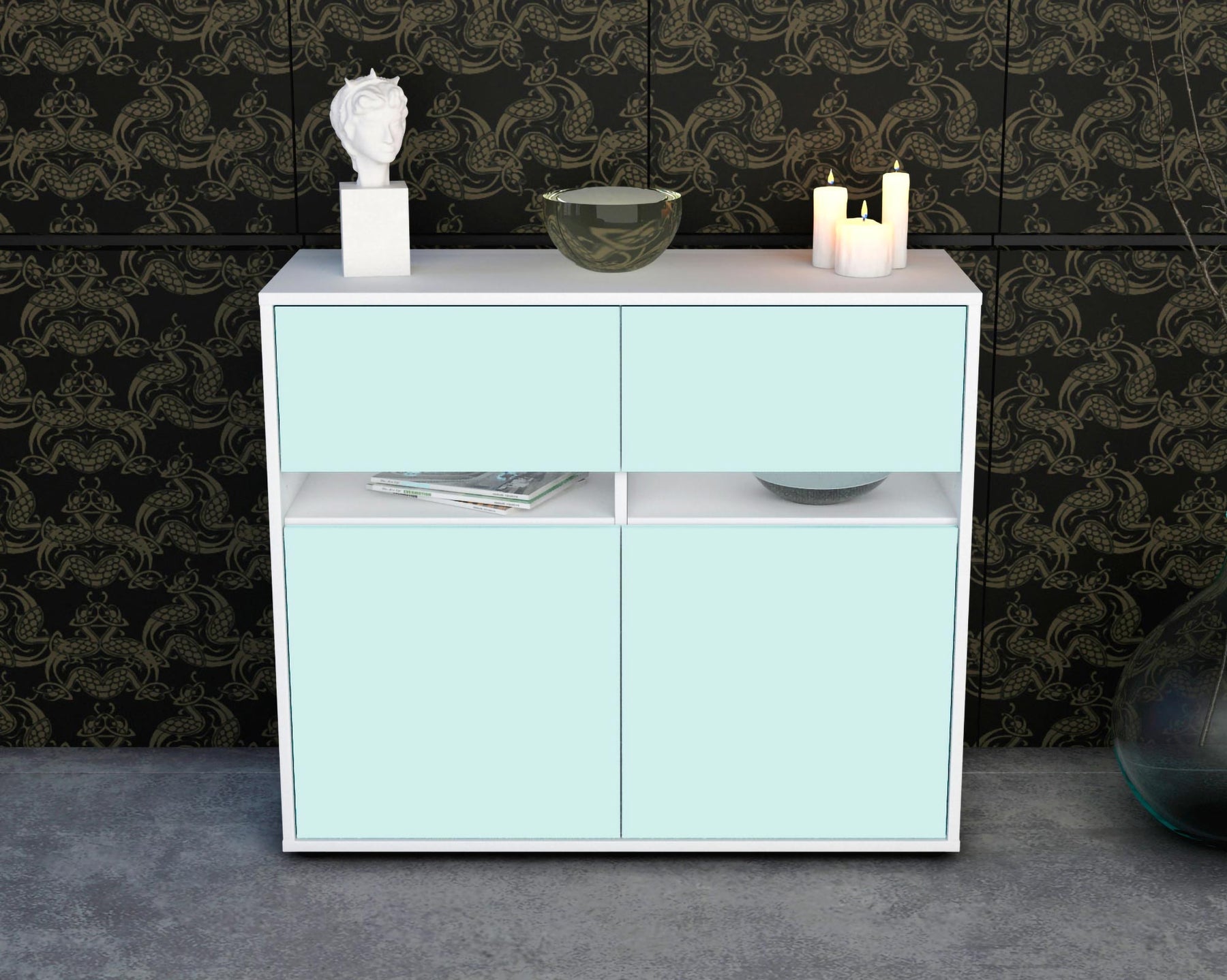 Sideboard Clea, Mint (92x79x35cm)