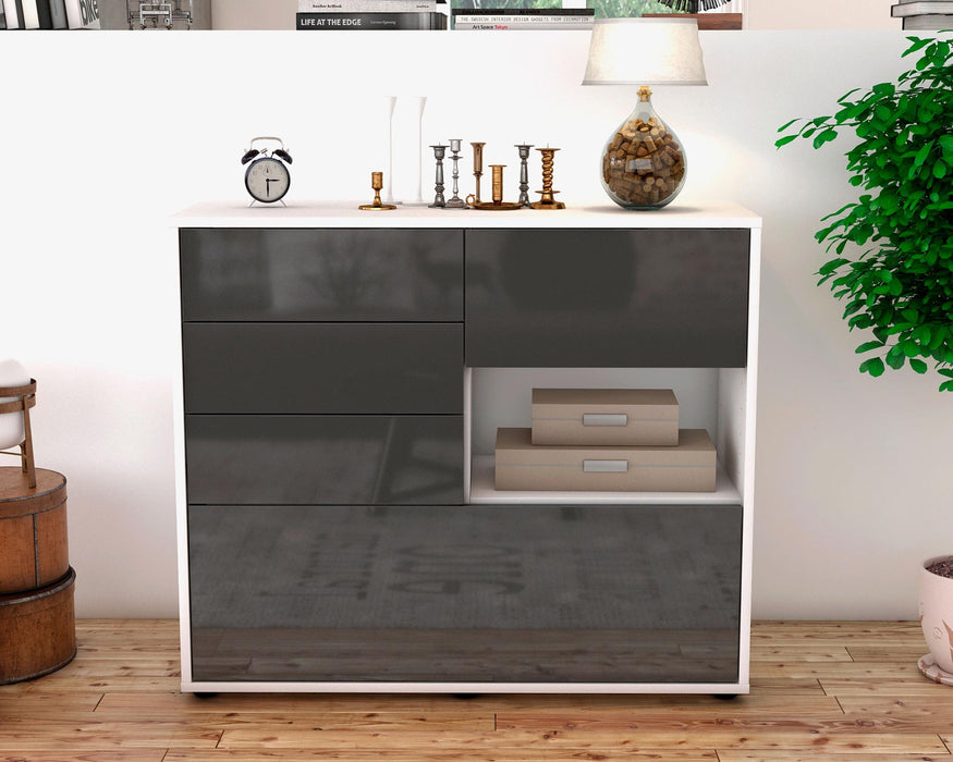 Sideboard Coco, Grau (92x79x35cm)