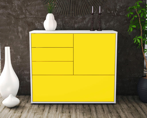 Sideboard Corina, Gelb (92x79x35cm)