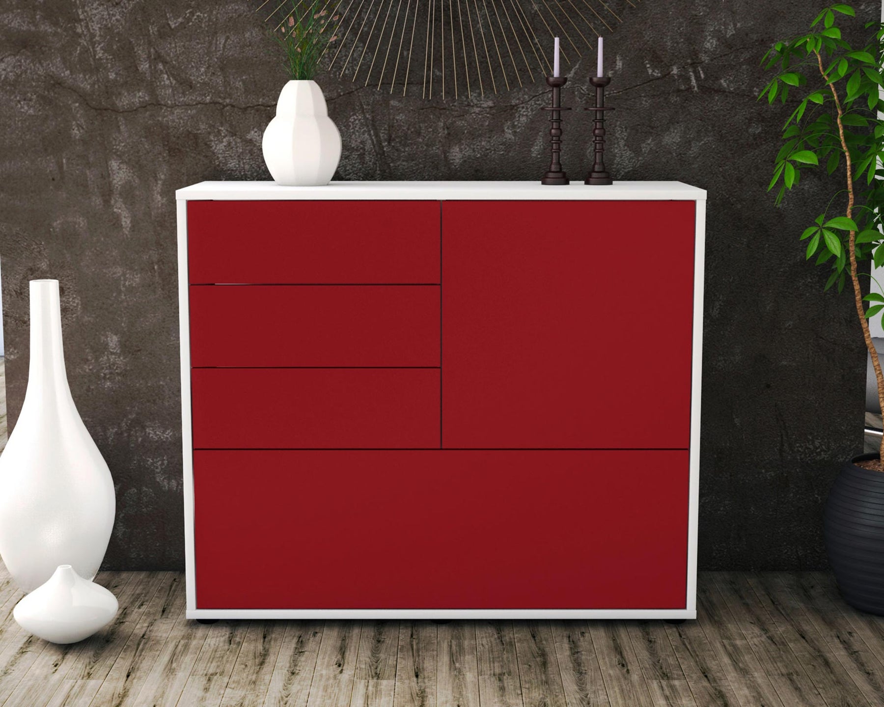 Sideboard Corina, Bordeaux (92x79x35cm)