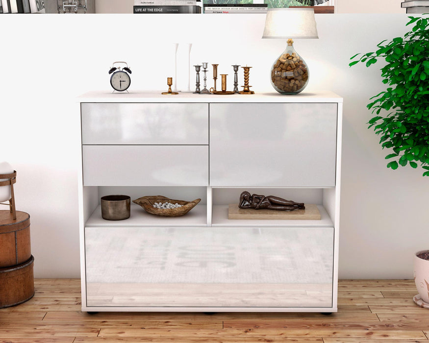 Sideboard Cornelia, Weiß (92x79x35cm)