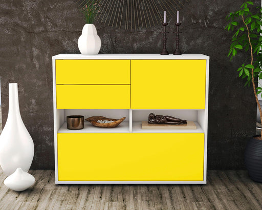 Sideboard Cornelia, Gelb (92x79x35cm)